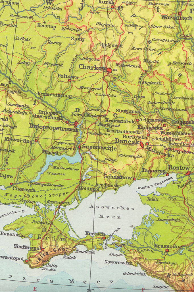 Transportweg von Eva Maria Scheiner Diercke Atlas 1957