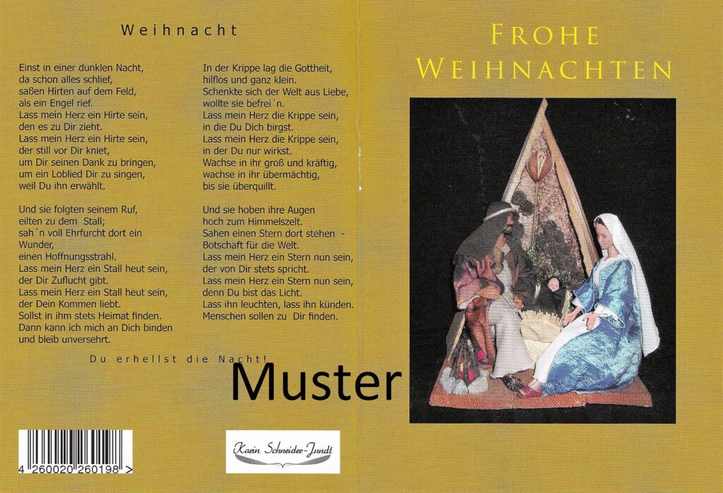 Grußkarte Weihnacht Umschlag
