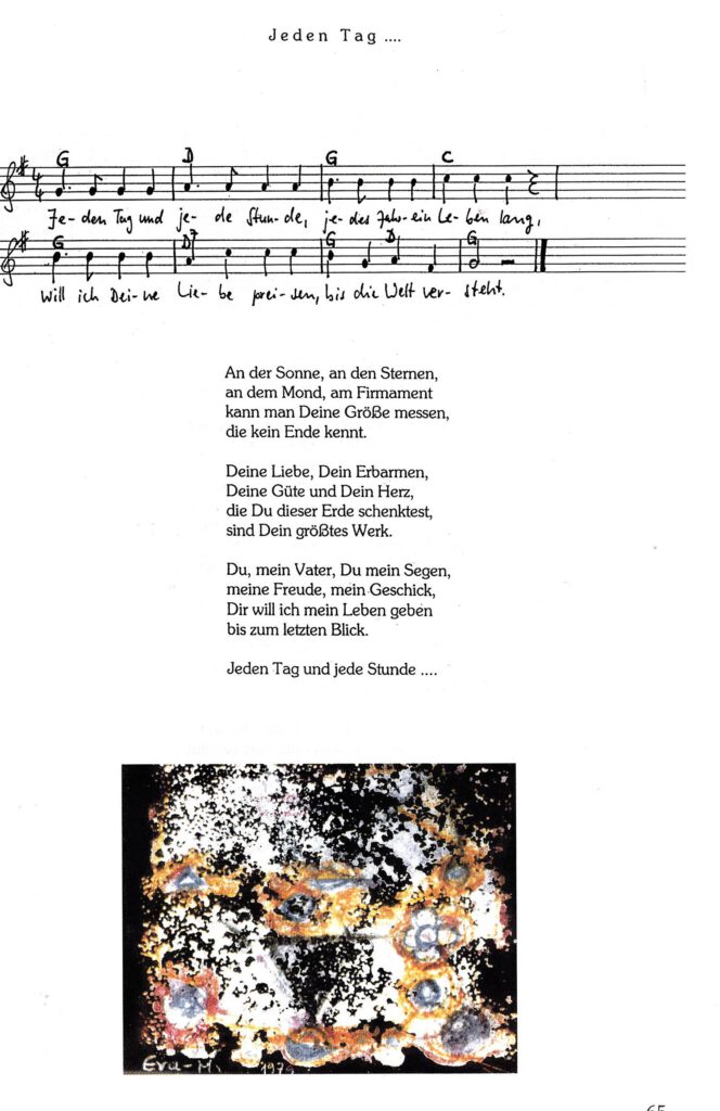 Liedtext 'Jeden Tag'